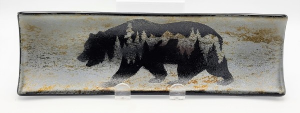 Long Tray-Bear Forest on Silver Irid