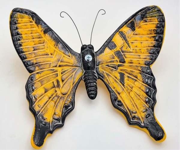 Butterfly Garden Art-Orange & Black by Kathy Kollenburn