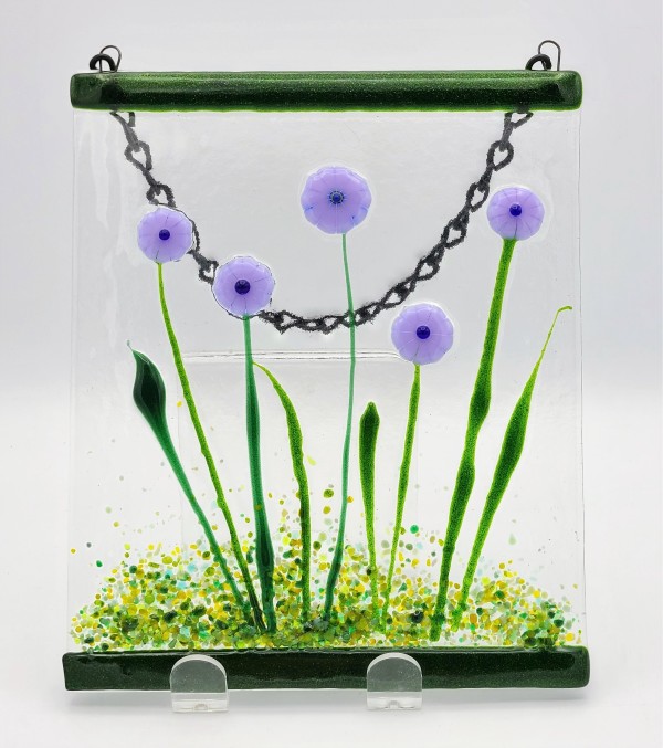 Garden Hanger-Purple Flowers