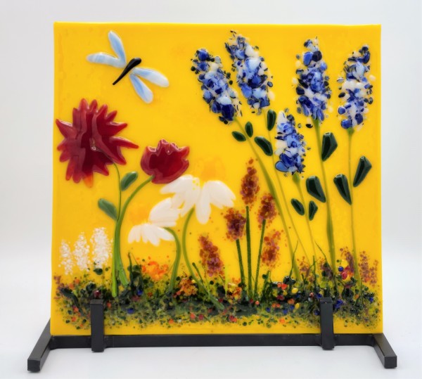 Garden Flowers with Stand by Kathy Kollenburn