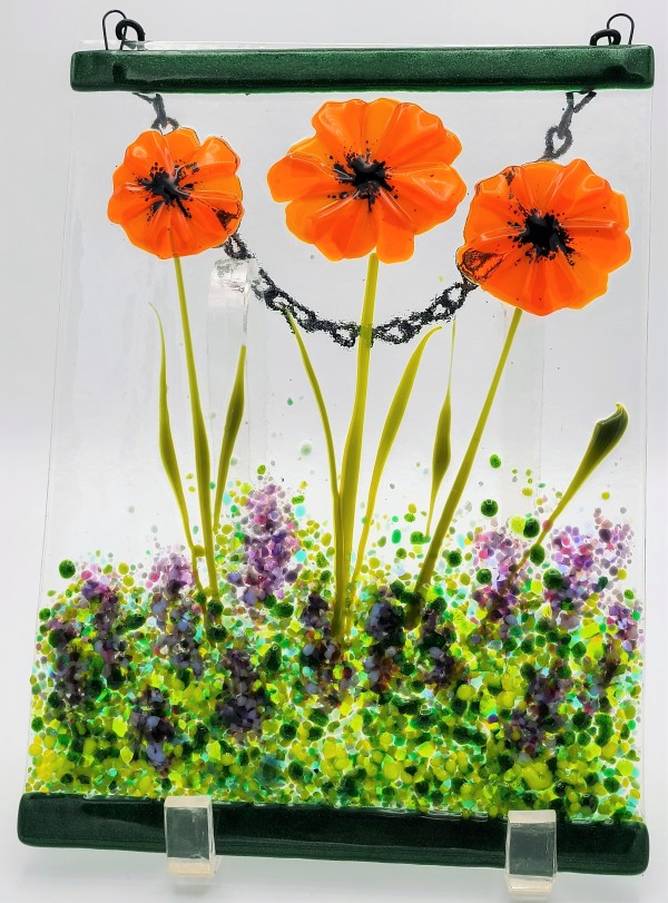 Garden Hanger-Orange Poppies by Kathy Kollenburn