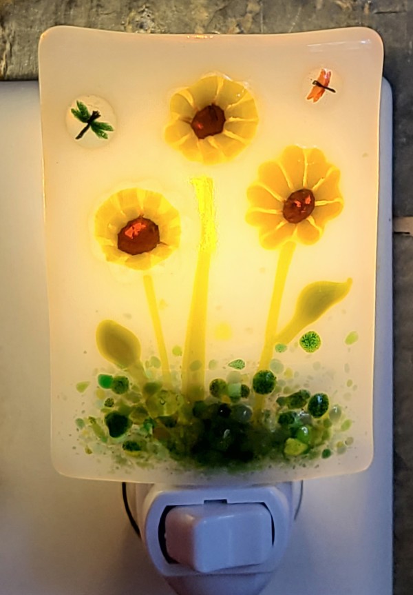 Night Light-Sunflowers by Kathy Kollenburn