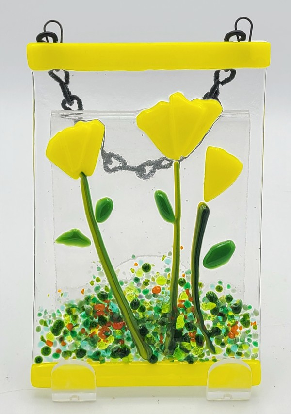 Garden Hanger-Yellow Poppies by Kathy Kollenburn