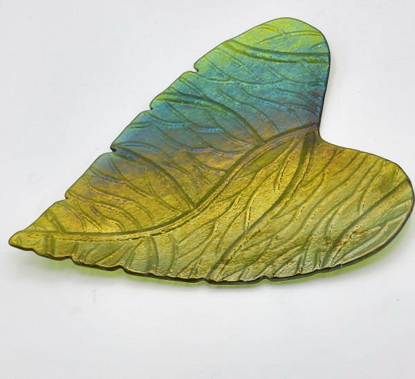 Impressed Heart Leaf Dish by Kathy Kollenburn