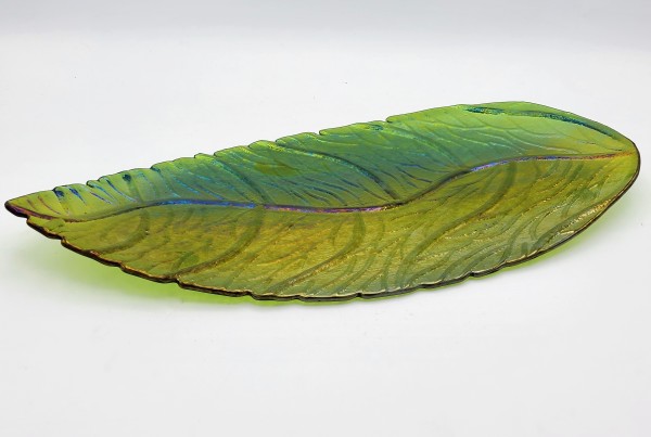 Impressed Leaf Long Dish by Kathy Kollenburn