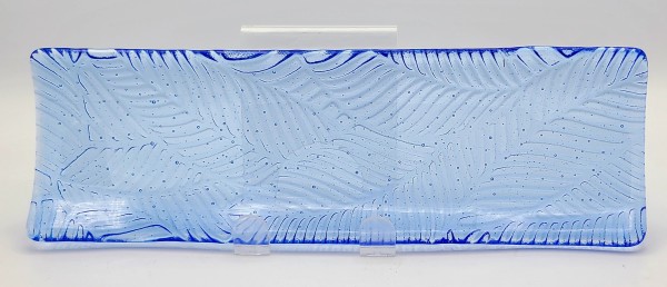 Long Tray-Leaf Imprint on Blue Tint by Kathy Kollenburn