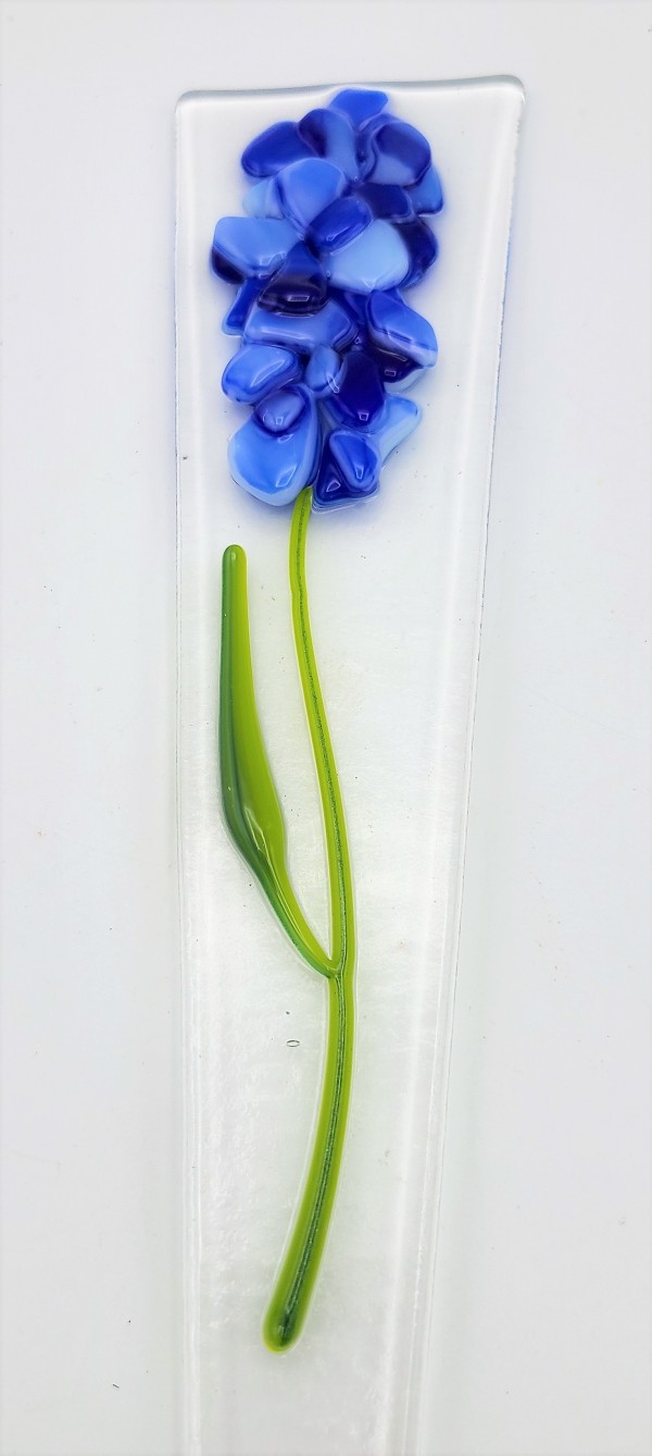 Plant Stake-Blue Delphinium by Kathy Kollenburn