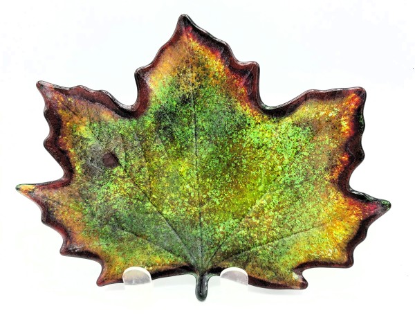 Maple Leaf Plate by Kathy Kollenburn