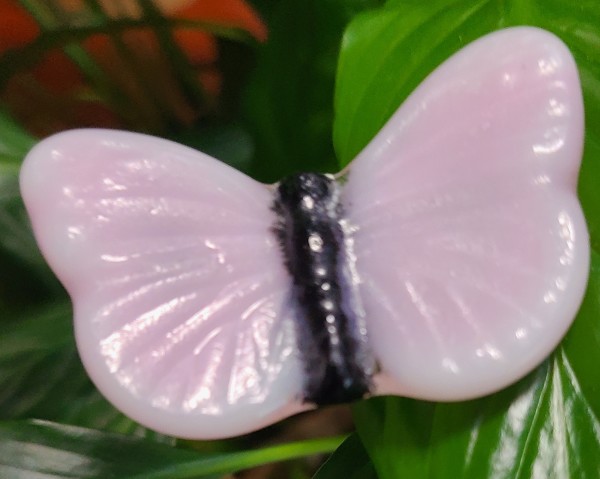 Plant Pick-Butterfly, Small in Pink by Kathy Kollenburn