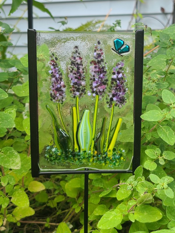 Garden Stake-Lavender by Kathy Kollenburn
