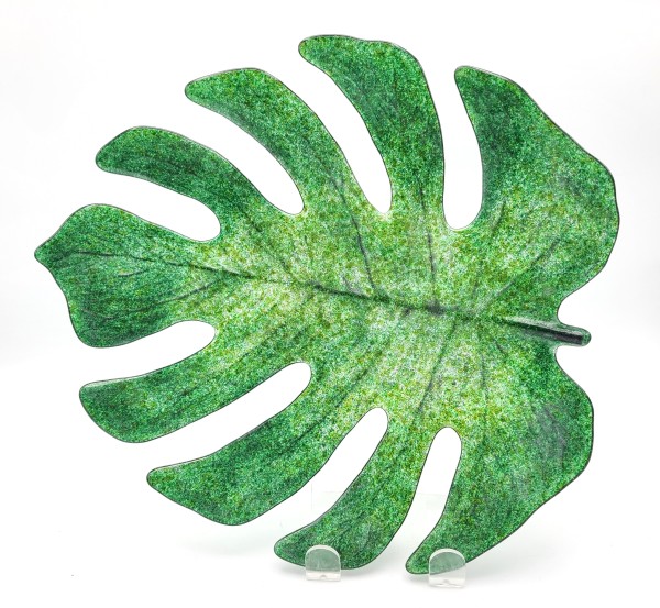 Monstera Leaf Dish by Kathy Kollenburn