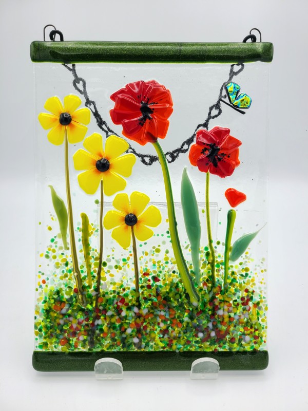 Garden Hanger-Daisies & Poppies by Kathy Kollenburn