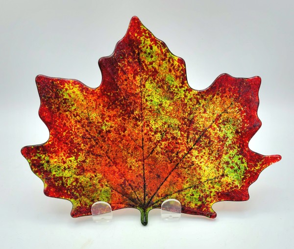 Maple Leaf Plate by Kathy Kollenburn