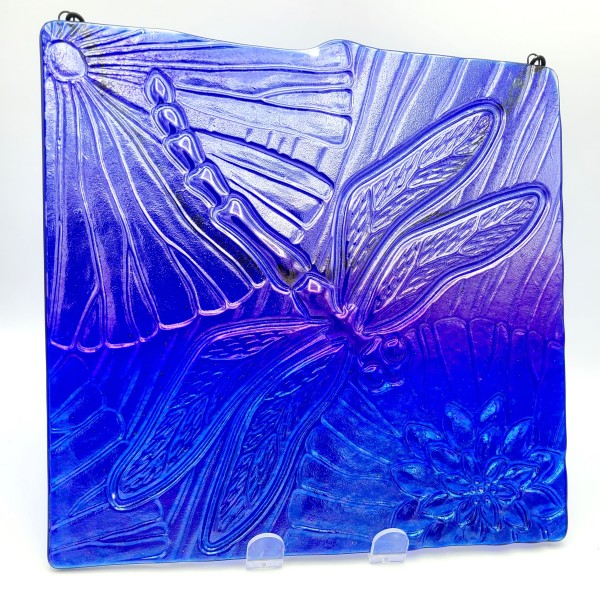 Garden Hanger-Dragonfly over Lily Pad by Kathy Kollenburn