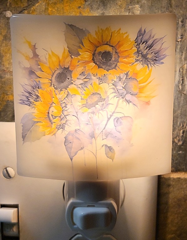 Nightlight-Sunflowers by Kathy Kollenburn