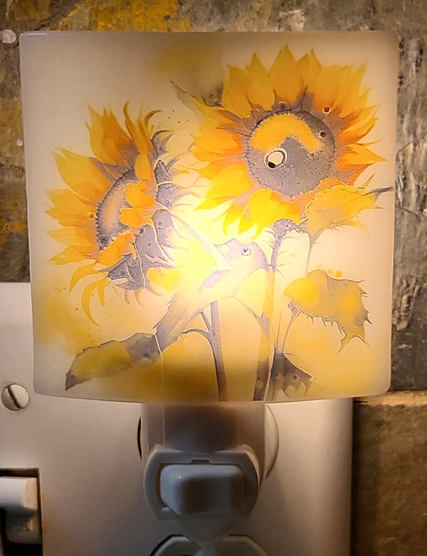Nightlight-Sunflowers by Kathy Kollenburn