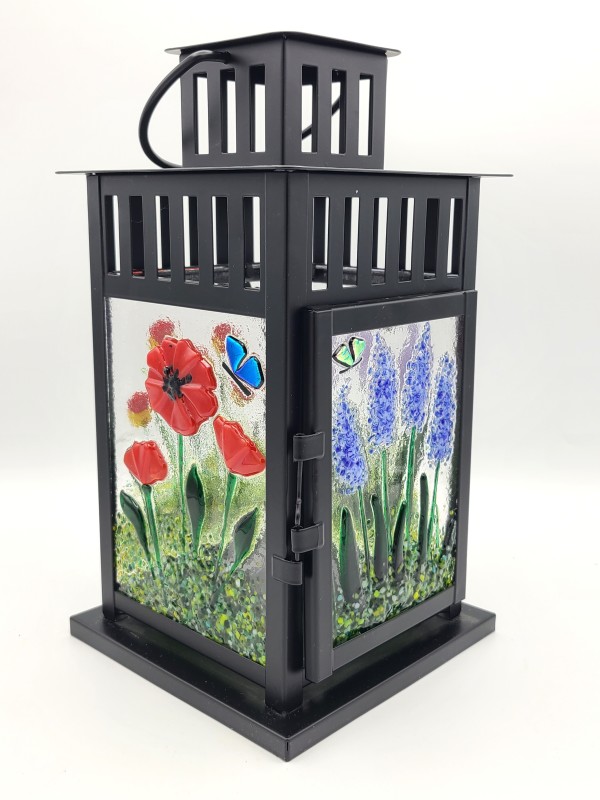 Lantern with Botanical Panels by Kathy Kollenburn
