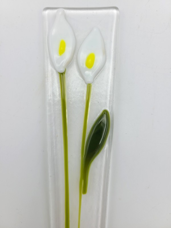 Plant Stake-Twin White Callas by Kathy Kollenburn