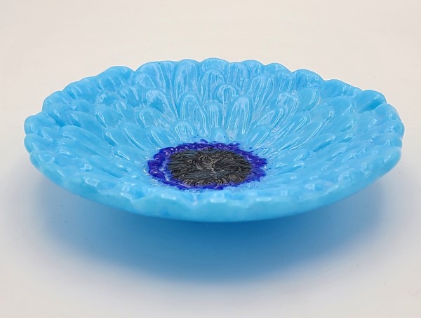 Zinnia Bowl-Blue by Kathy Kollenburn