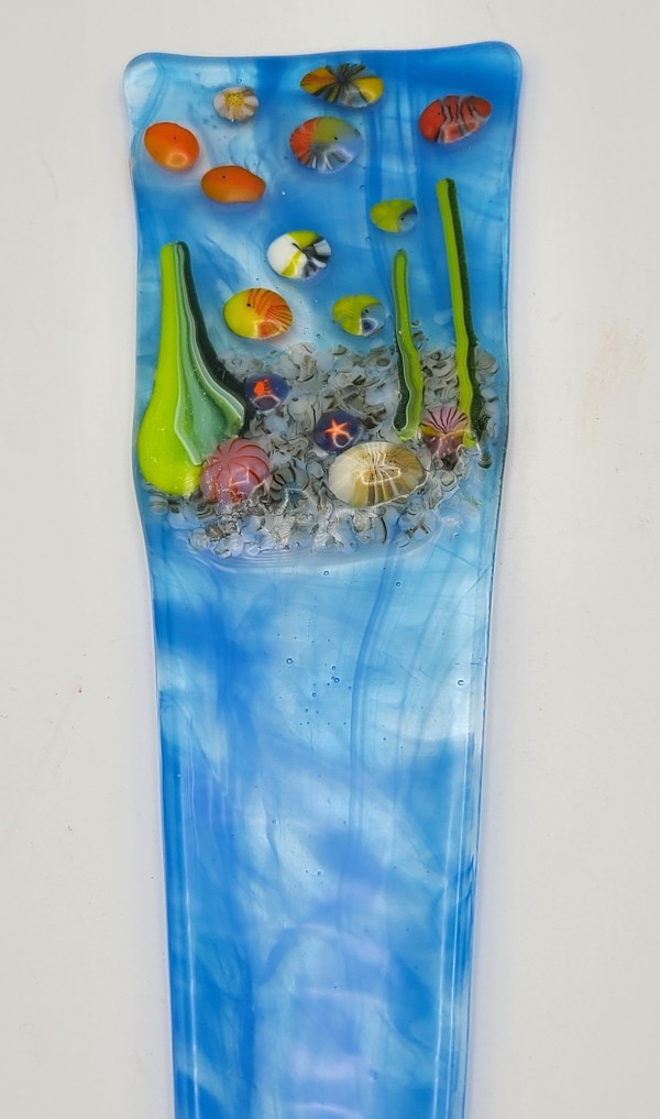 Plant Stake-Undersea Scene by Kathy Kollenburn