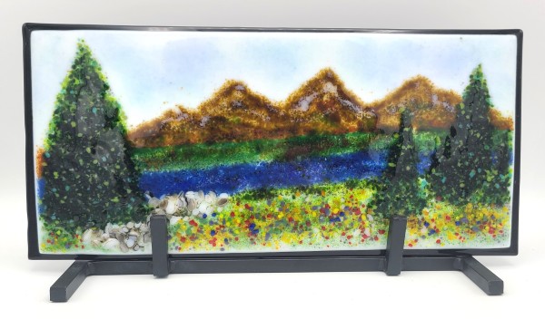 Mountain Scene with Stand by Kathy Kollenburn