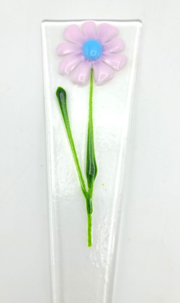 Plant Stake-Pink Daisy by Kathy Kollenburn