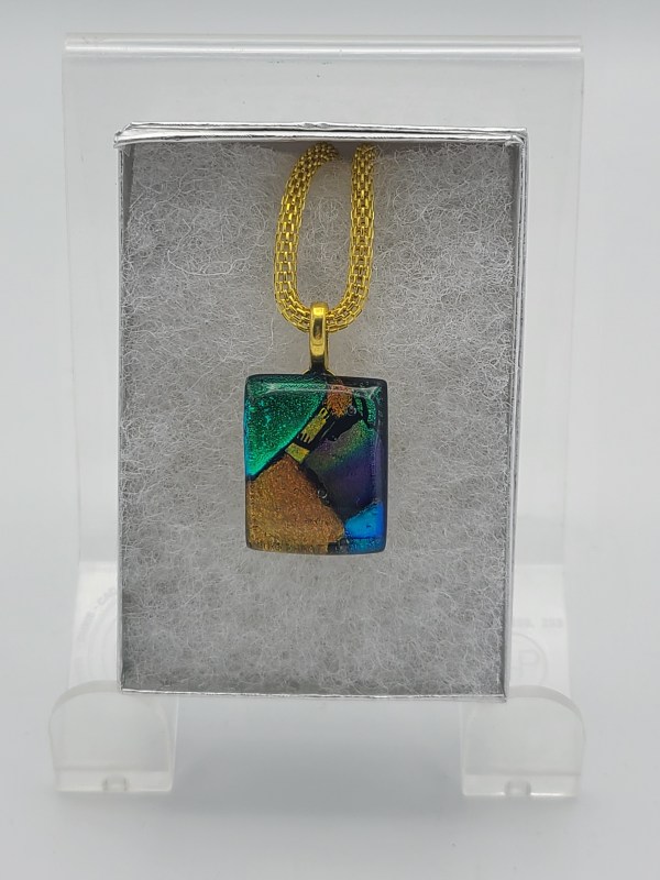 Necklace-Dichroic Colors by Kathy Kollenburn