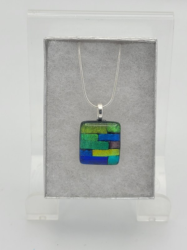 Necklace-Dichroic Strips by Kathy Kollenburn