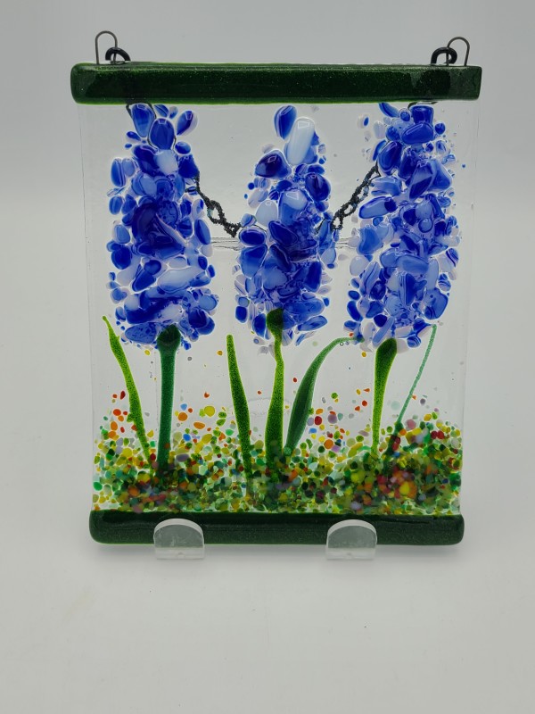 Garden Hanger-Blue Delphiniums by Kathy Kollenburn