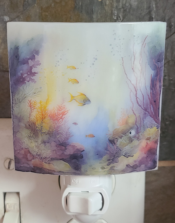 Nightlight-Undersea Scene by Kathy Kollenburn
