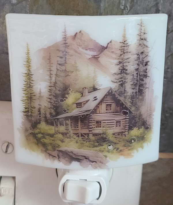 Nightlight-Mountain Cabin by Kathy Kollenburn