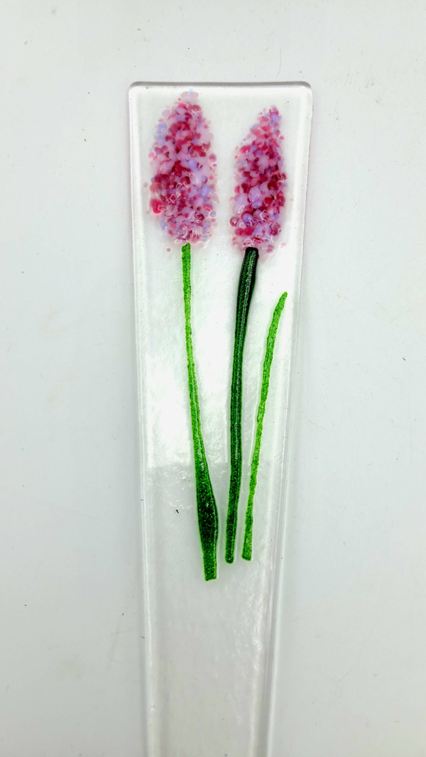 Plant Stake-Pink Delphinium by Kathy Kollenburn