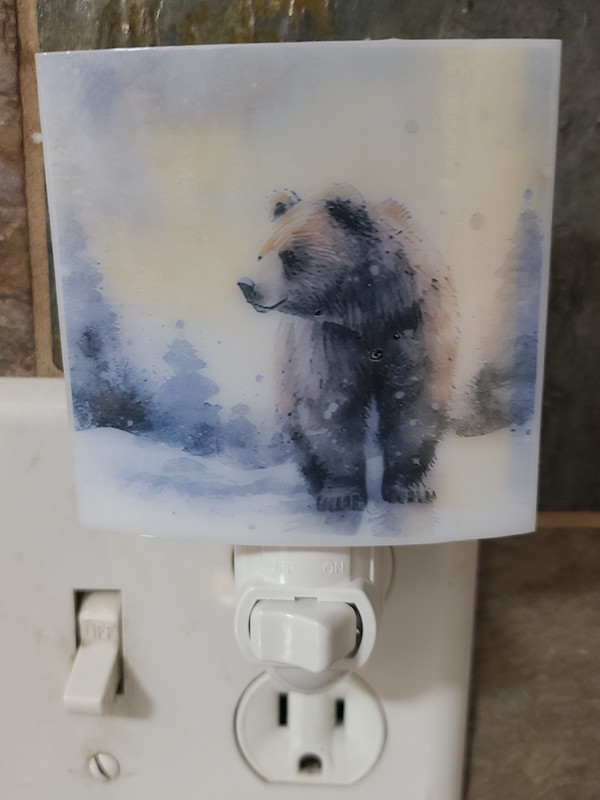 Nightlight-Snowy Bear by Kathy Kollenburn