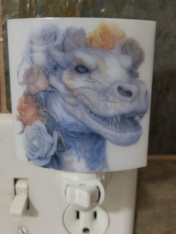 Nightlight-Dragon Head by Kathy Kollenburn