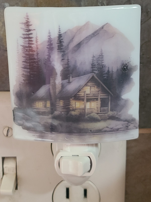 Nightlight-Mountain Cabin by Kathy Kollenburn