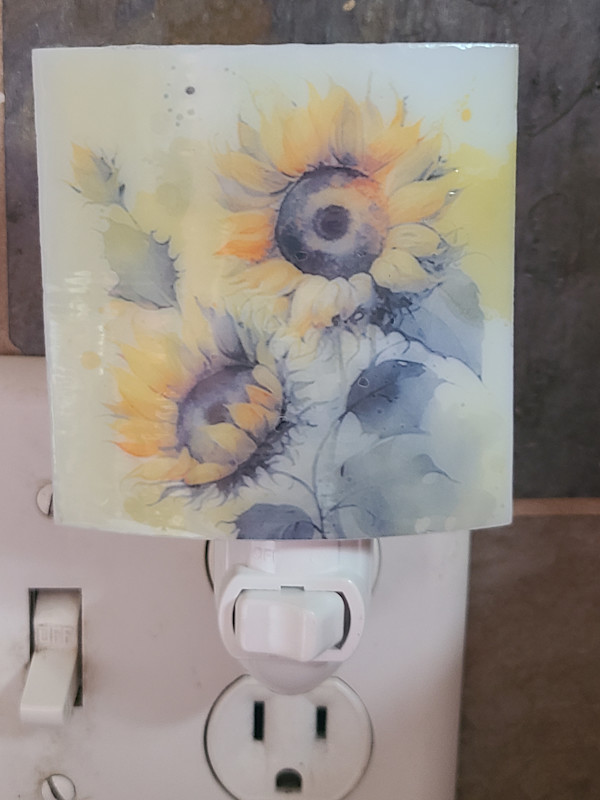 Nightlight-Sunflowers by Kathy Kollenburn