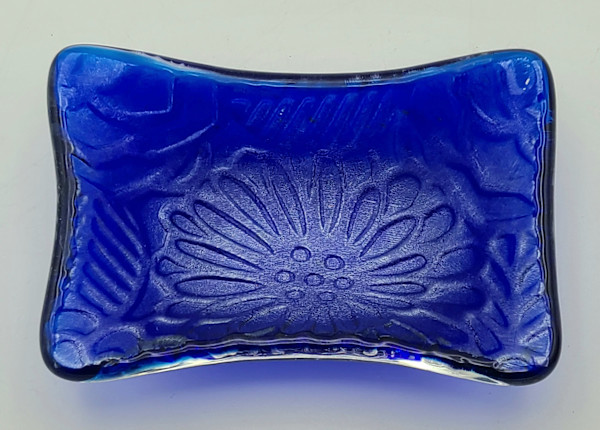 Trinket Dish-Cobalt Blue Impressed by Kathy Kollenburn