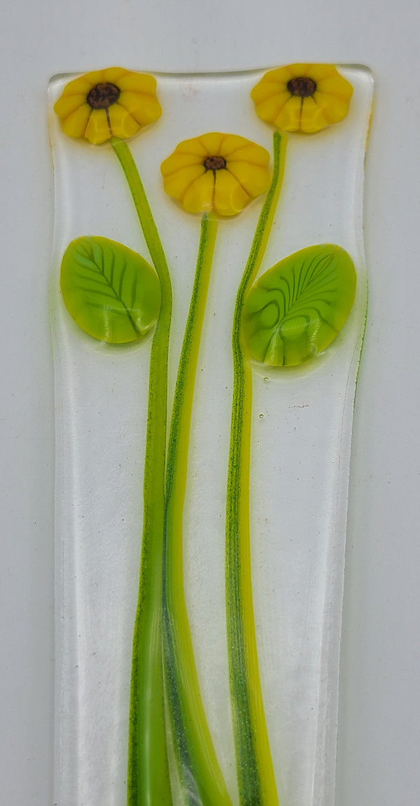 Plant Stake-Triple Sunflowers by Kathy Kollenburn