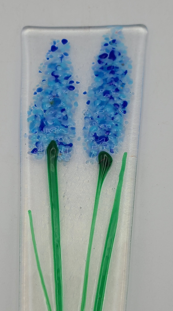 Plant Stake-Blue Spire Flower by Kathy Kollenburn
