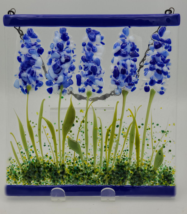 Garden Hanger-Blue/White Delphiniums by Kathy Kollenburn
