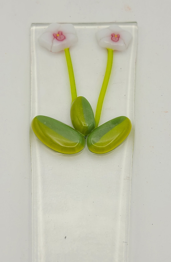 Plant Stake-White Orchids by Kathy Kollenburn