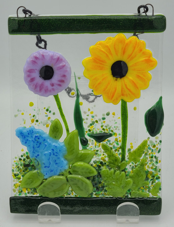 Garden Hanger-Sunflower, Dahlia, and Butterfly Bush by Kathy Kollenburn