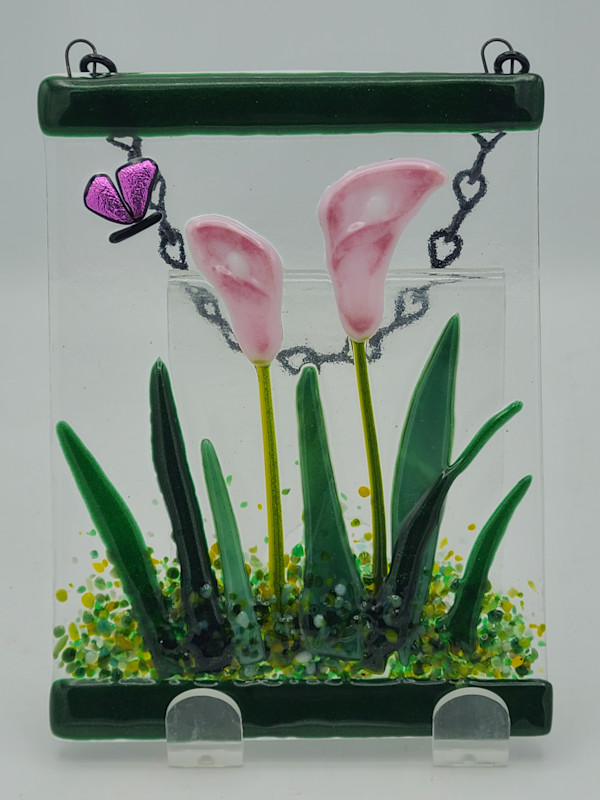 Garden Hanger-Pink Callas by Kathy Kollenburn