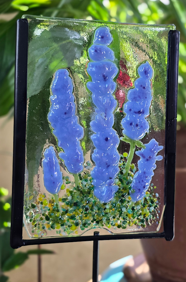Garden Stake-Periwinkle Lavender by Kathy Kollenburn