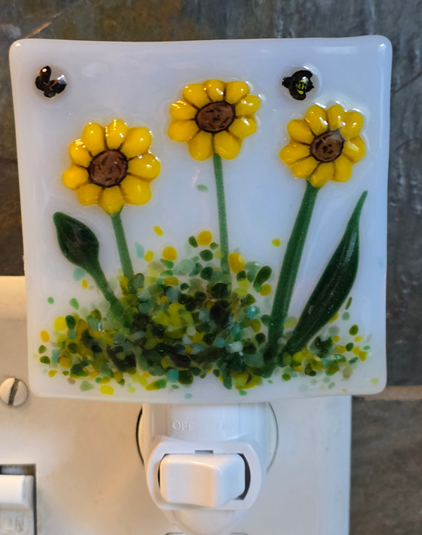 Nightlight-Sunflowers by Kathy Kollenburn
