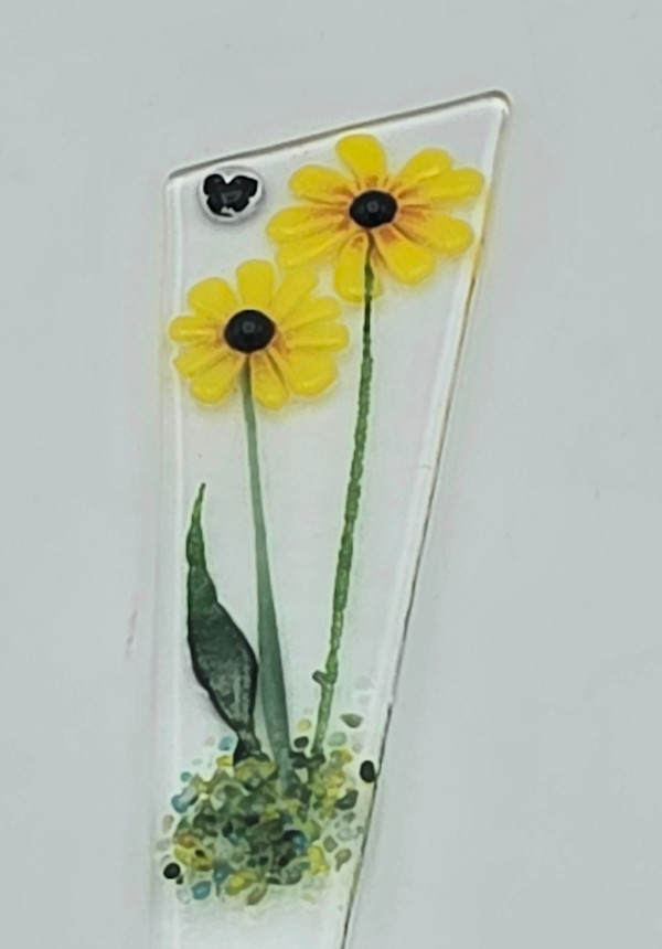 Plant Stake-Yellow Daisies by Kathy Kollenburn