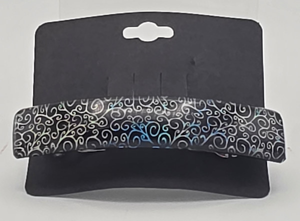 Barrette-Etched Twirl Dichroic by Kathy Kollenburn