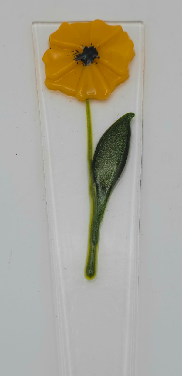Plant Stake-Golden Poppy by Kathy Kollenburn