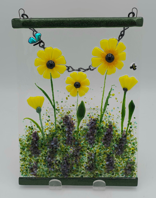 Garden Hanger-Yellow Daisy Field by Kathy Kollenburn