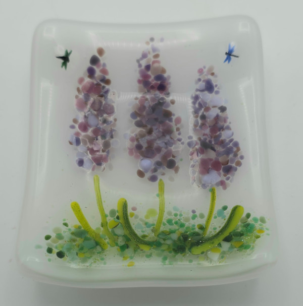 Small Plate-Lavender Trio by Kathy Kollenburn
